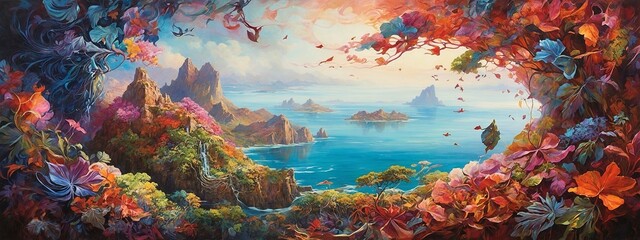In the heart of a fantastical otherworldly dreamscape