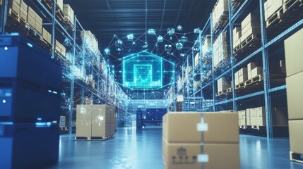 An AI powered system improving supply chain management by analyzing inventory data, AI-assisted demand forecasting, and real-time supply tracking for more efficient logistics