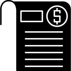 Fototapeta premium Bill Icon