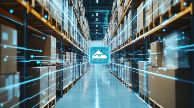 An AI powered system improving supply chain management by analyzing procurement data, AI-assisted vendor selection, and real-time shipment tracking for faster supply chain operations