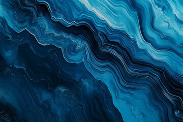 Fototapeta premium Abstract Blue Marble Texture Background