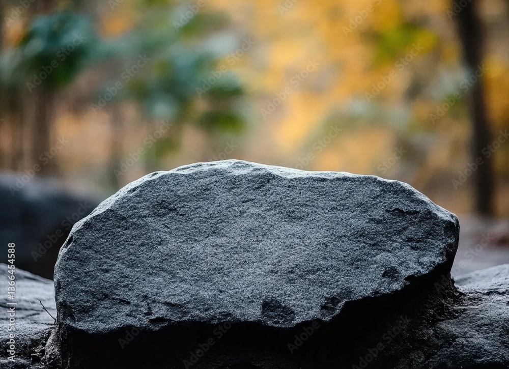 Aufkleber Smooth grey granite stone showing its texture in nature