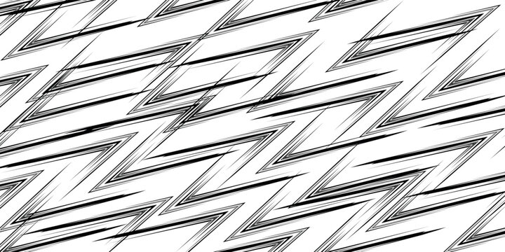 Abstract background with various sharp, zigzag and lightning pattern