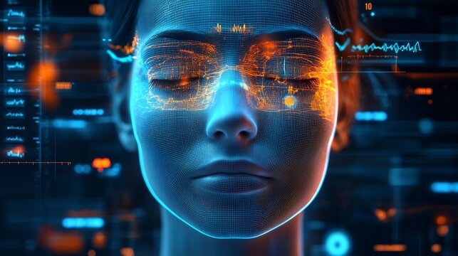 Data visualization of personalized stress level tracking physiological metric health indicators