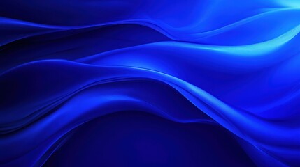 Obraz premium Dynamic Blue Fabric Flowing