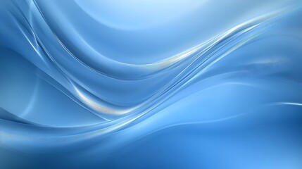 Obraz premium Serene Blue Abstract Background: Gentle Flowing Lines and Light Create a Calming and Modern Visual Experience.