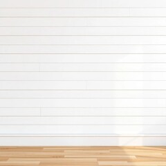 Fototapeta premium Clean, bright white shiplap wood paneling background, shiplap, bright, shabby chic