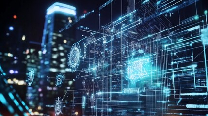 An AI powered system optimizing energy consumption by analyzing utility usage patterns, building data, and environmental conditions to reduce costs and improve efficiency