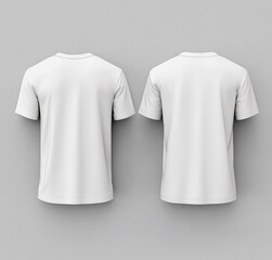 White T-shirt Mockup Back View
