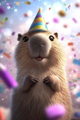 Capybara Party Celebration