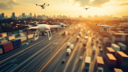 An AI powered system optimizing logistics for last mile delivery by analyzing traffic, weather conditions, and delivery data to ensure timely shipments