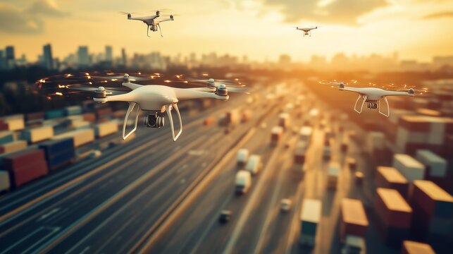 An AI powered system optimizing logistics for last mile delivery by analyzing traffic, weather conditions, and delivery data to ensure timely shipments