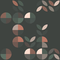 Abstract Geometric Floral Pattern Design