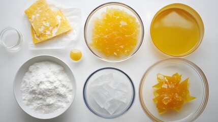 Homemade Sweet Treats Baking Ingredients Flatlay