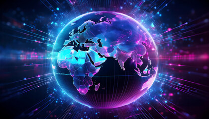 Obraz premium abstract background with earth