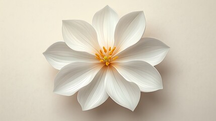 Fototapeta premium Realistic jasmine flower vector style high resolution image