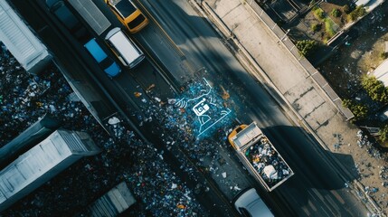 An AI powered system optimizing waste management by analyzing waste generation patterns, recycling rates, and landfill data to improve collection routes and sustainability efforts