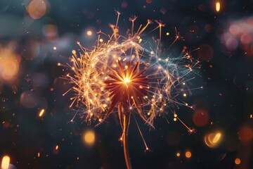 Fototapeta premium Spectacular Fireworks Display Lighting Up the Night Sky