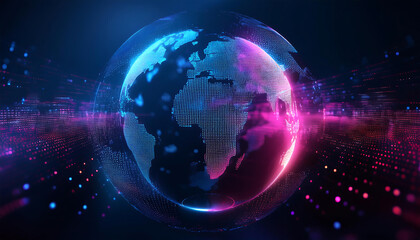 Obraz premium abstract background with earth
