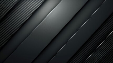 Obraz premium Abstract Black and Grey Geometric Design