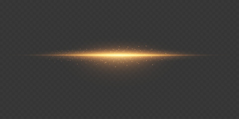 Laser horizontal lines of light, rays effect. Vector EPS10