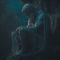 professional greek god portrait in high detail

