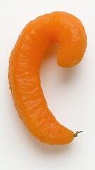 Odd-shaped carrot, isolated on white background. Food concept for health and cooking concepts