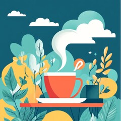 business flat illustration with contemporary look

