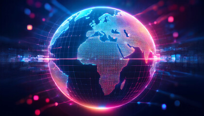 Obraz premium abstract background with earth