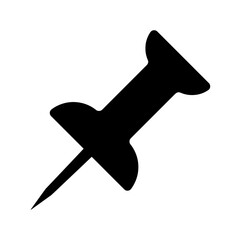 Office push pin for attaching paper to bulletin board, metallic stationery item, document fastening tool, bulletin board accessory, office supply, paper attachment,  office tools, stationery, organiza