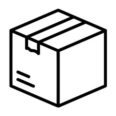 Box with taped edges and side markings, parcel delivery, storage, shipping, logistics, packaged goods ready for transit, parcel delivery, address labeling, safe shipment to the recipient