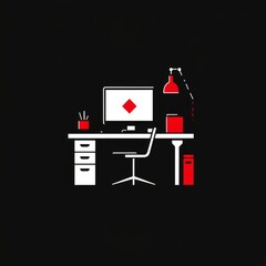 clean design logo featuring non-resident office

