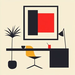 minimalistic logo for non-resident office


