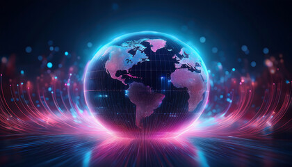 Fototapeta premium abstract background with earth