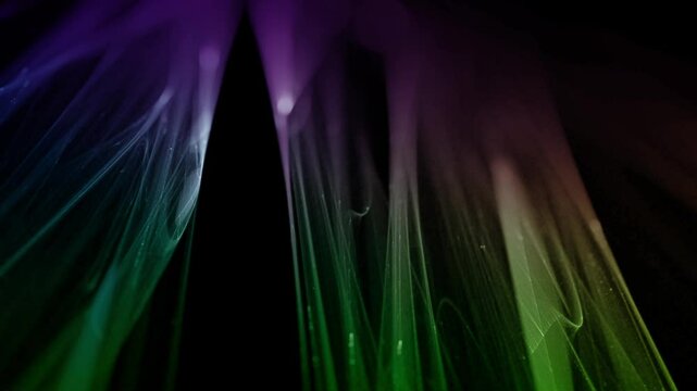 filigrane helle leuchtende Linien, futuristisch, Netzwerk, Hintergrund, digitale Daten, Hintergrund, Technologie, Wissenschaft, EDV, IT, Internet, ruhig, schwarz, gr&uuml;n, violett