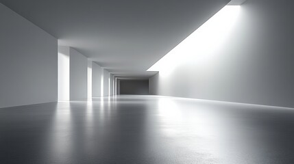 Modern Minimalist Architectural Corridor