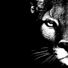 lion head vector illustration