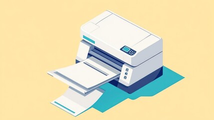 Modern Office Printer in Action Efficient Document Management and Printing Solutions