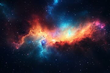 Fototapeta premium Colorful nebulae in deep space (16)