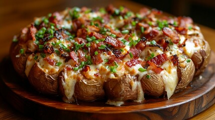 Crispy Bacon & Cheese Stuffed Potatoes