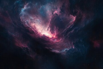 Obraz premium Cosmic Nebula Clouds in Deep Space