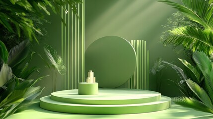 Green Tropical Product Showcase