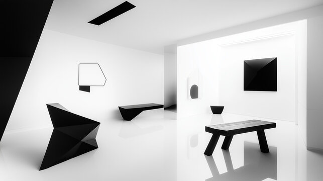 modern living room with white furniture