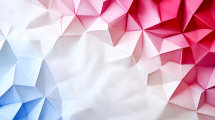 Naklejka premium Translucent Watercolor Polygons Create Vibrant Abstract Background Design in Red and Blue Tones for Creative Projects