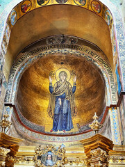 Virgin Mary painting in the church