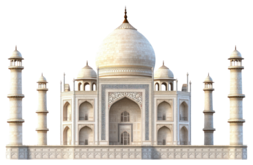 PNG Taj mahal landmark architecture white.