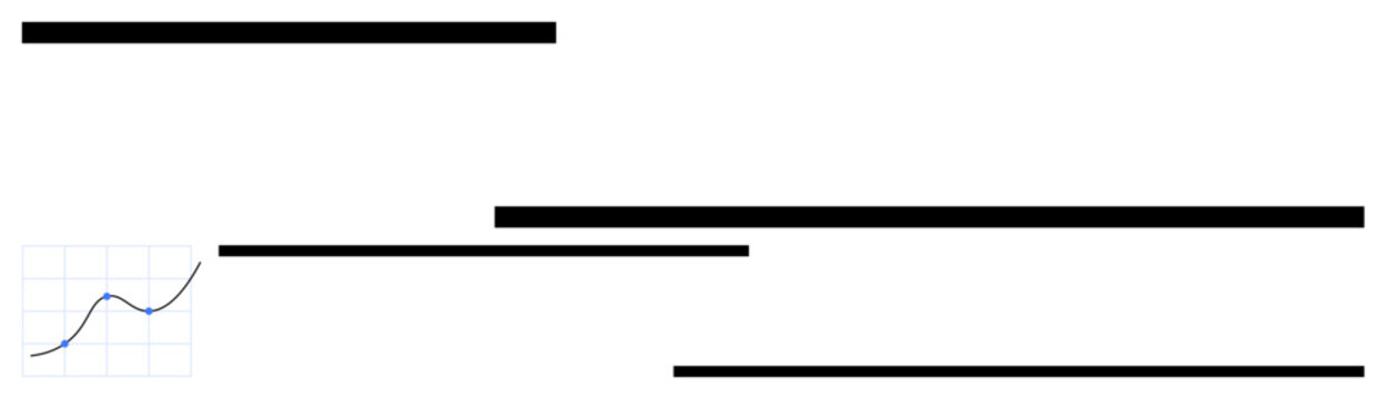 Black parallel lines with a small trend chart in the corner showing upward growth. Ideal for business, finance, progress, growth, data visualization, analysis, and minimalistic design. Flat simple