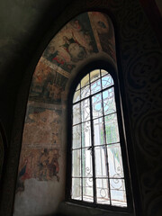 stained glass window in church