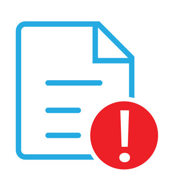 Suspicious File Alert Icon &ndash; Digital Warning Symbol for Security Notifications