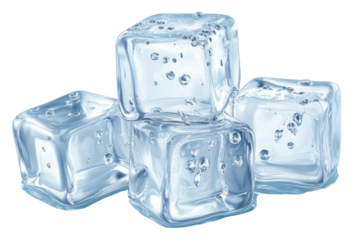 PNG Ice cubes transparent refreshing droplets.